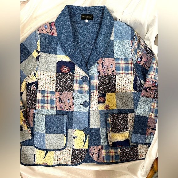 Donna Sharp Jackets & Blazers - Donna Sharp Quilted Patchwork Jacket Women's